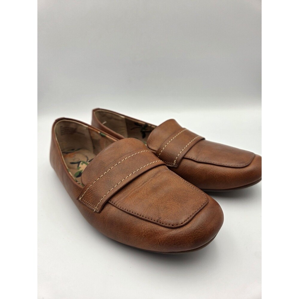 b.o.c. Born Concept Women's Loafers Cognac Brown Slip On Comfort Shoes Size 8M